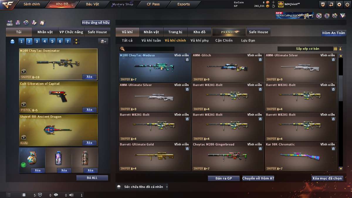 shop acc cf uy tin gia re